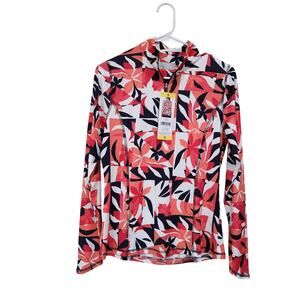 Callaway UPF 50 Sun Protection Activewear Sweatshirt Orange 1/4 Zip Size Small